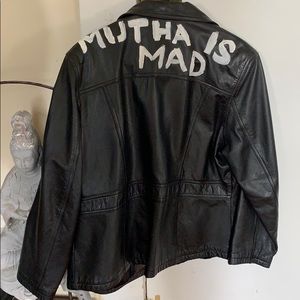 Thrifted Punk Leather Jacket